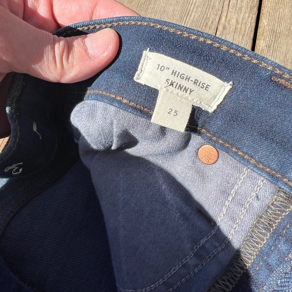 Madewell 10” High Rise Skinny 25 - Picture 3 of 4